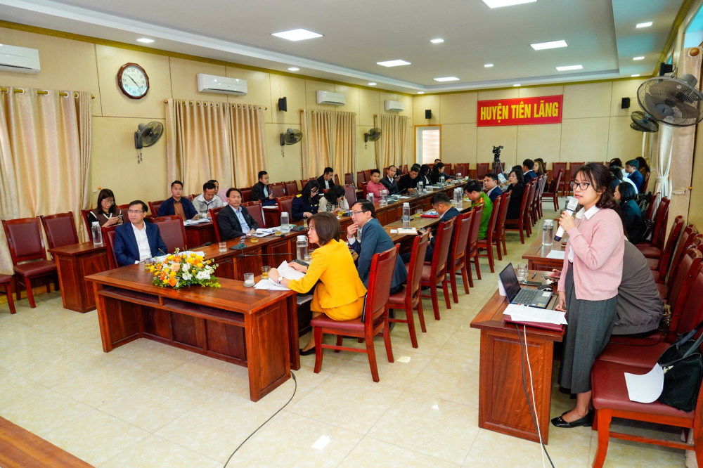 Tọa đàm về công tác giám sát, quản lý đầu tư và xúc tiến đầu tư tại 2 huyện Tiên Lãng, Vĩnh Bảo