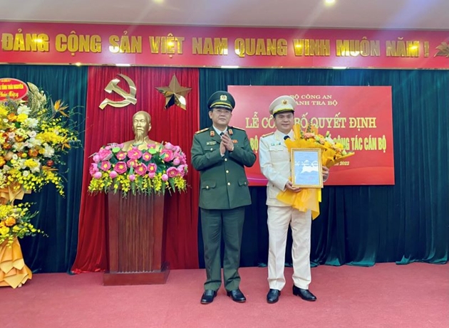 Phó Giám đốc Công an tỉnh Thái Nguyên được bổ nhiệm Phó Chánh Thanh tra Bộ Công an - Ảnh 1.