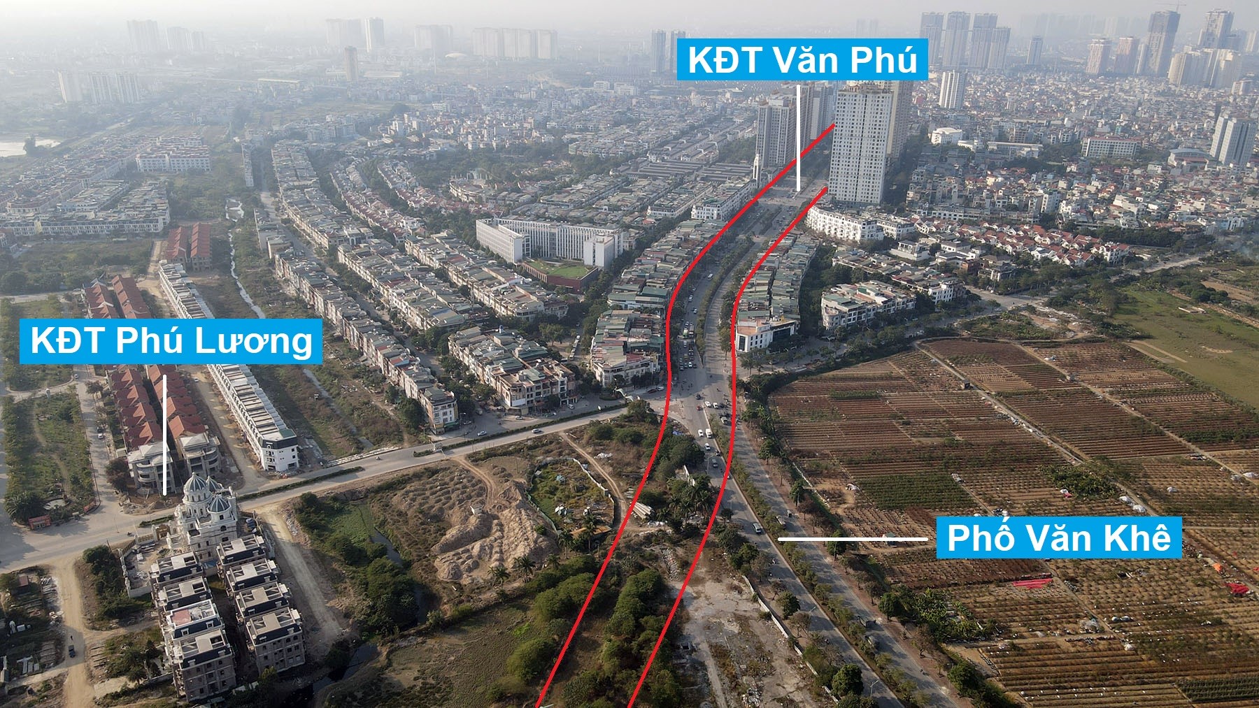 Những tuyến đường đang và sẽ mở qua khu đô thị mới Phú Lương