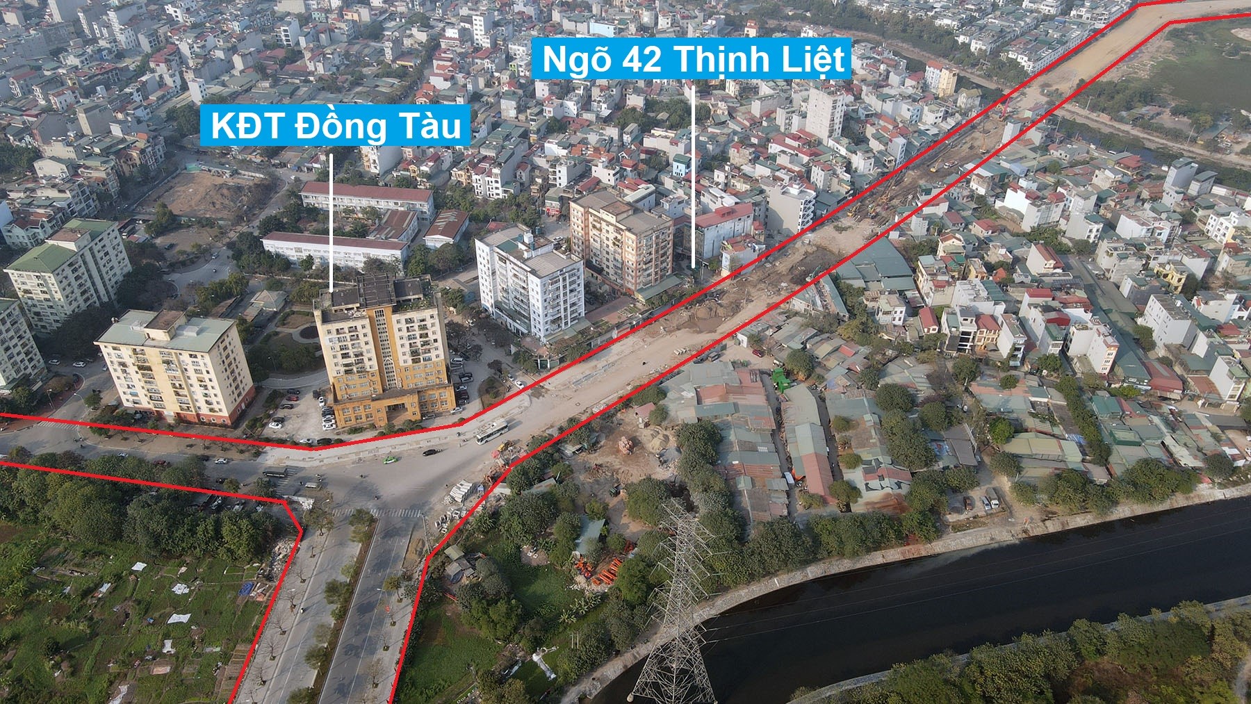 Những tuyến đường đang và sẽ mở qua khu đô thị Đồng Tàu