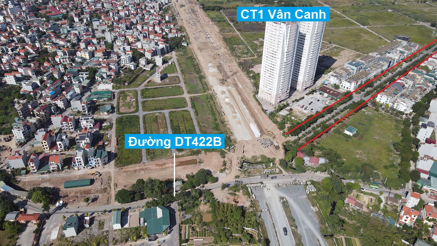 Những tuyến đường đang và sẽ mở qua khu đô thị mới Vân Canh