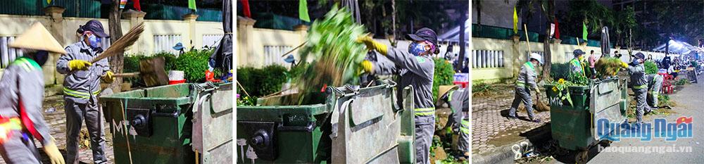 Cuối năm là khoảng thời gian vất vả đối với những công nhân làm vệ sinh môi trường.