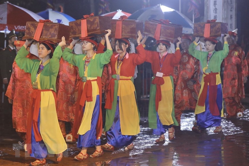 Quang cảnh Lễ Khai ấn đền Trần Nam Định Xuân Quý Mão 2023 | Lễ hội | Vietnam+ (VietnamPlus)