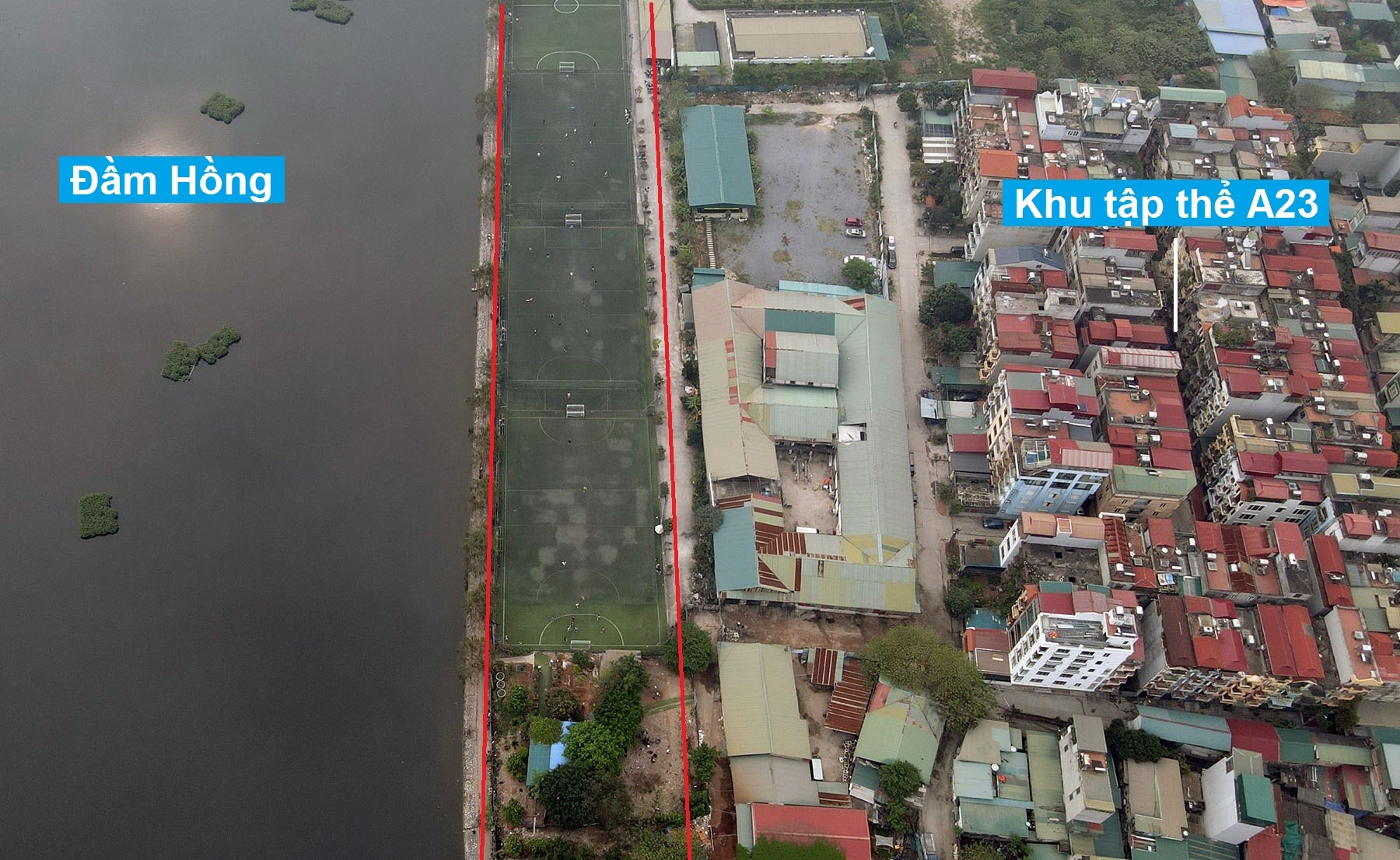 Những khu đất có thể thu hồi để làm vành đai 2,5 đoạn Nguyễn Trãi - Đầm Hồng vừa được Hà Nội duyệt đầu tư