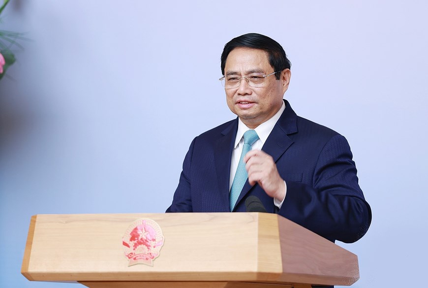 [Photo] Thủ tướng chủ trì Hội nghị toàn quốc về du lịch năm 2023 | Chính trị | Vietnam+ (VietnamPlus)