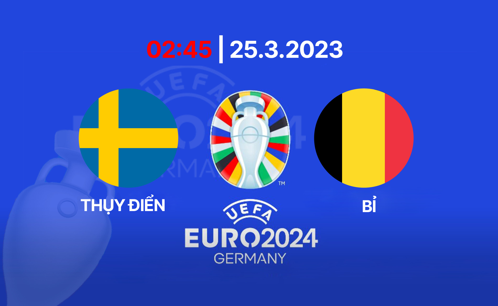 Trực tiếp bóng đá Thụy Điển vs Bỉ, Euro 2024 2h45 hôm nay