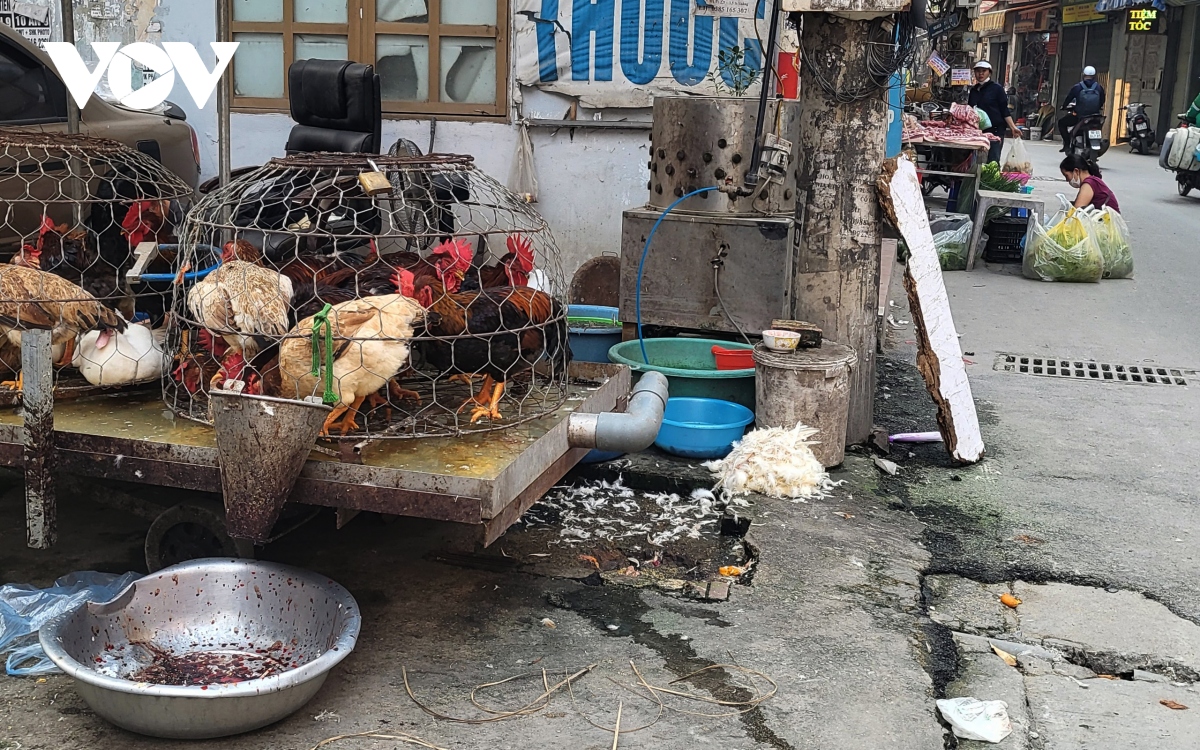 Hàng quán tại Hà Nội vô tư xả rác, thức ăn thừa xuống cống thoát nước - Ảnh 4.