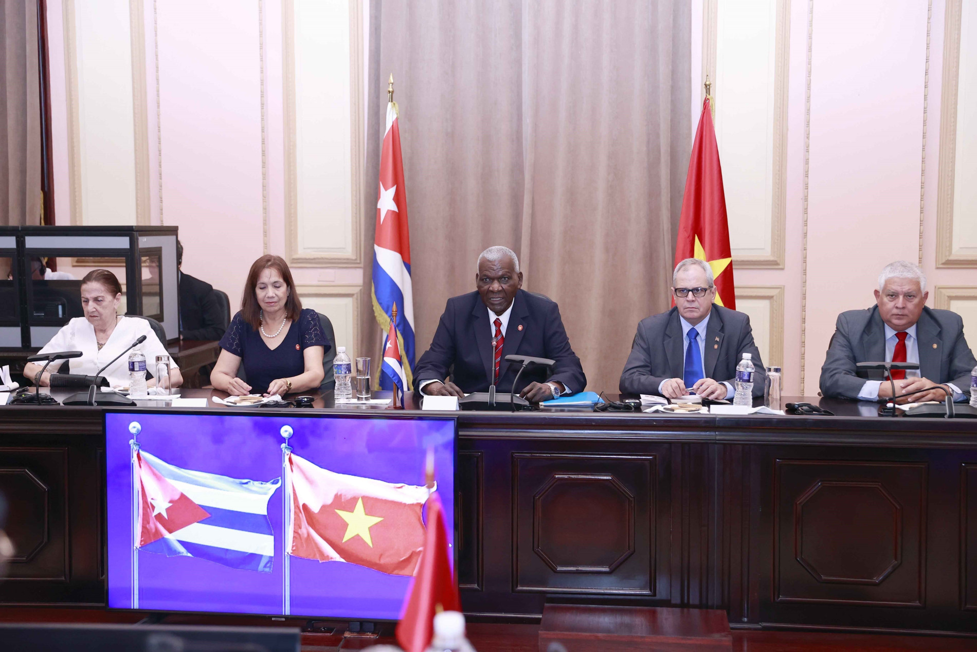 Chủ tịch Quốc hội Vương Đình Huệ hội đàm chính thức với Chủ tịch Quốc hội Cuba - Ảnh 12.