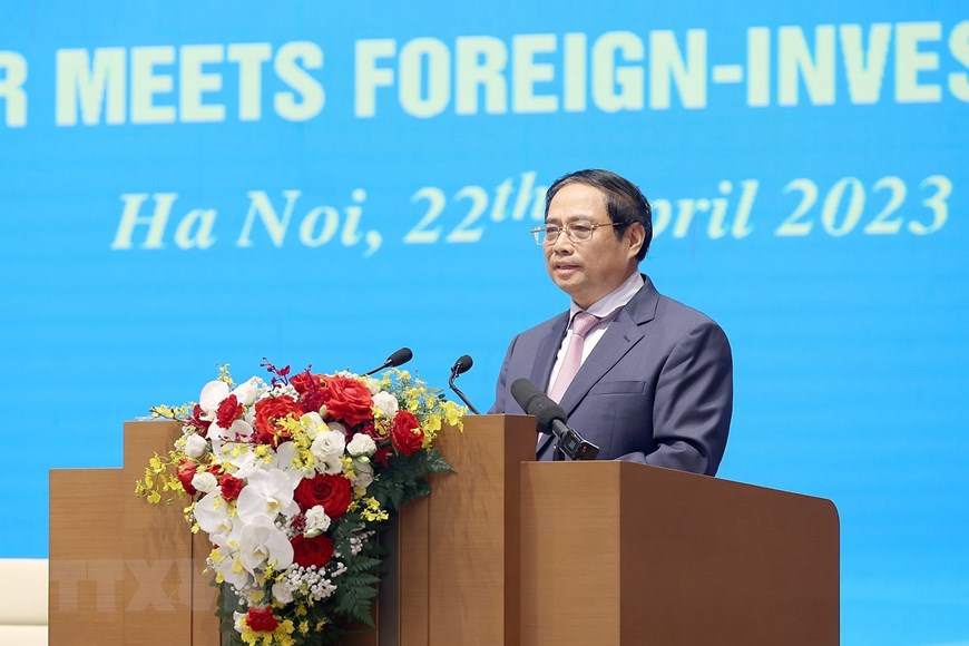 Thủ tướng Phạm Minh Chính gặp mặt các nhà đầu tư nước ngoài | Chính trị | Vietnam+ (VietnamPlus)