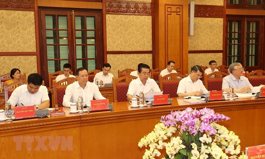 Tổng Bí thư chủ trì cuộc họp phòng, chống tham nhũng, tiêu cực | Chính trị | Vietnam+ (VietnamPlus)