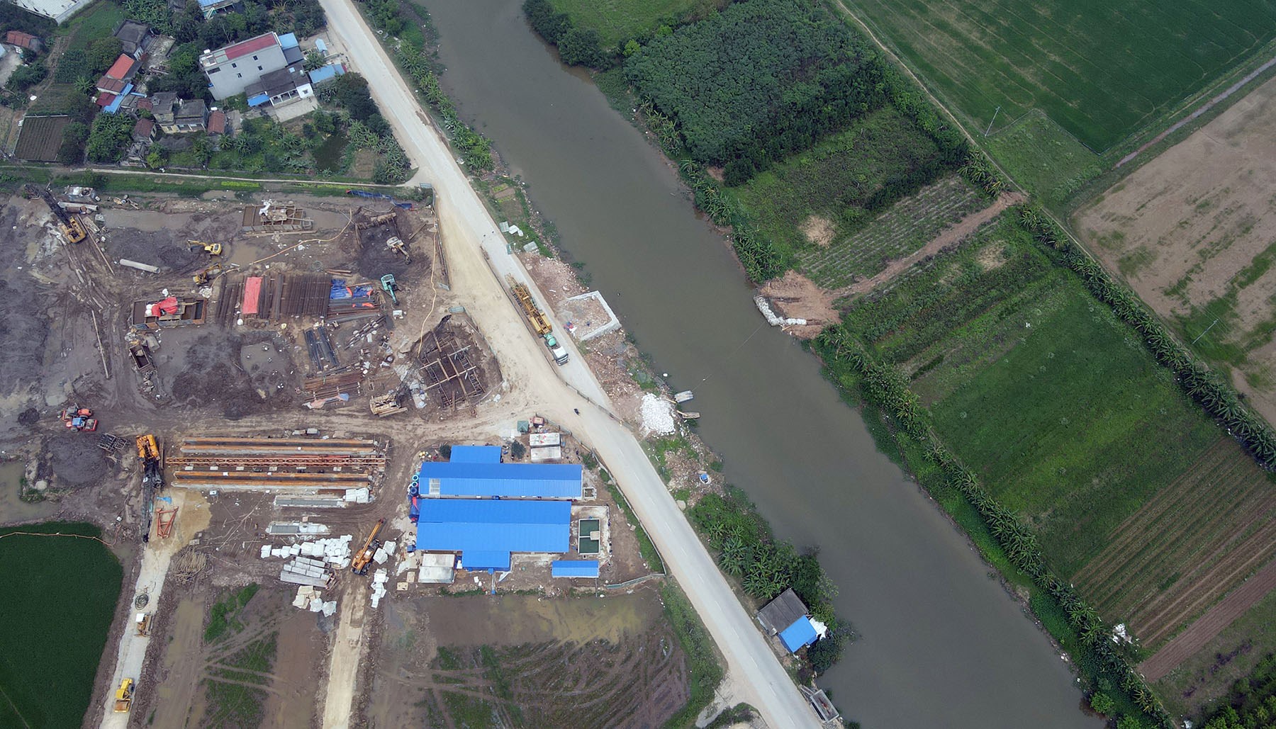 Hình ảnh đường Nam Định - Lạc Quần - Đường bộ ven biển sau 5 tháng khởi công