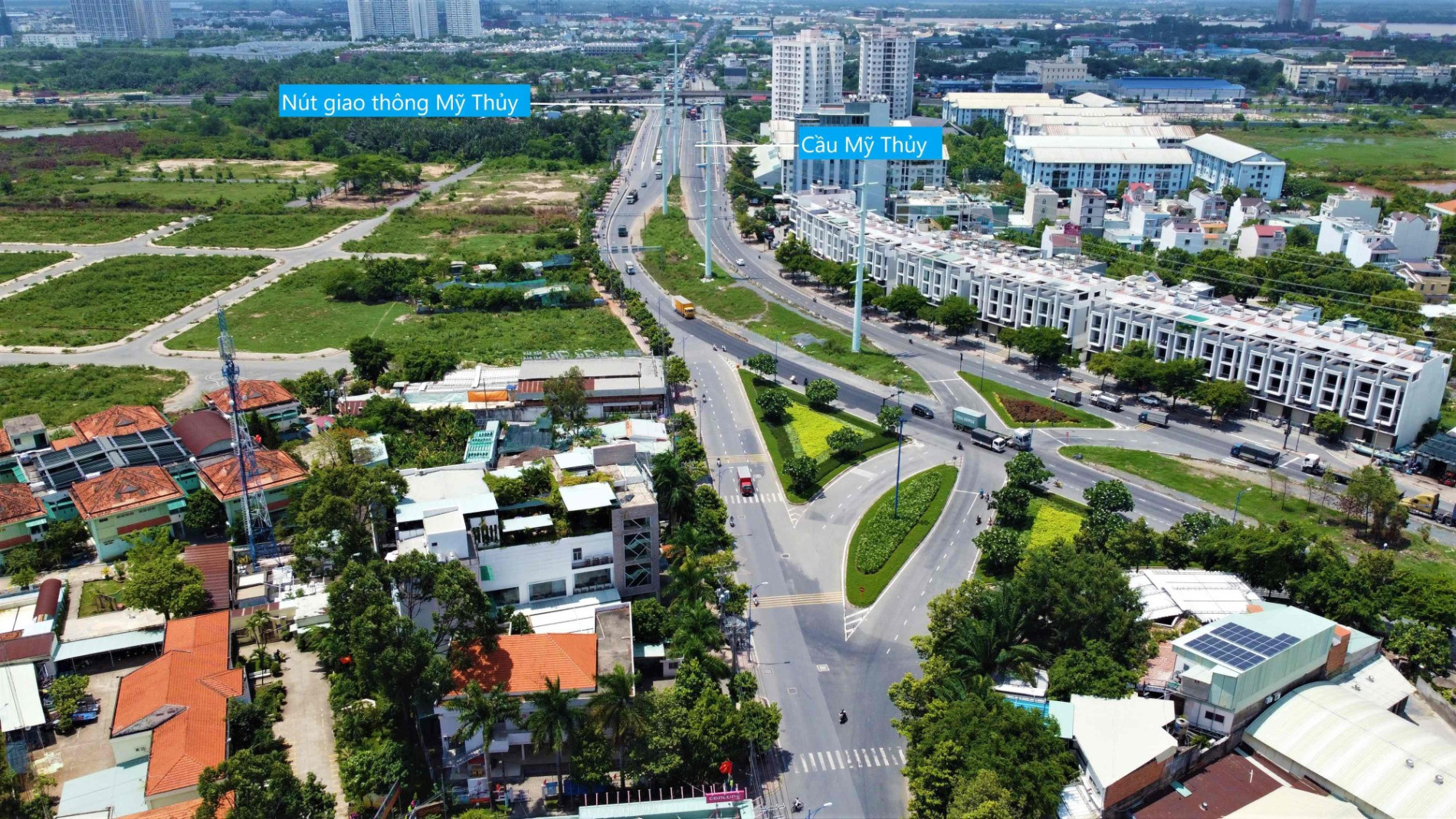 Những khu đất sẽ thu hồi để mở rộng đường Nguyễn Thị Định, đoạn từ cầu Giồng Ông Tố - cầu Mỹ Thủy