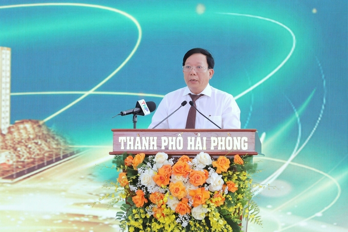Ông Nguyễn Đức Thọ - Phó Chủ tịch UBND TP Hải Phòng khẳng định việc phát triển nhà ở xã hội, nhà ở công nhân luôn được coi là nhiệm vụ trọng tâm của địa phương. Ảnh: Đàm Thanh.