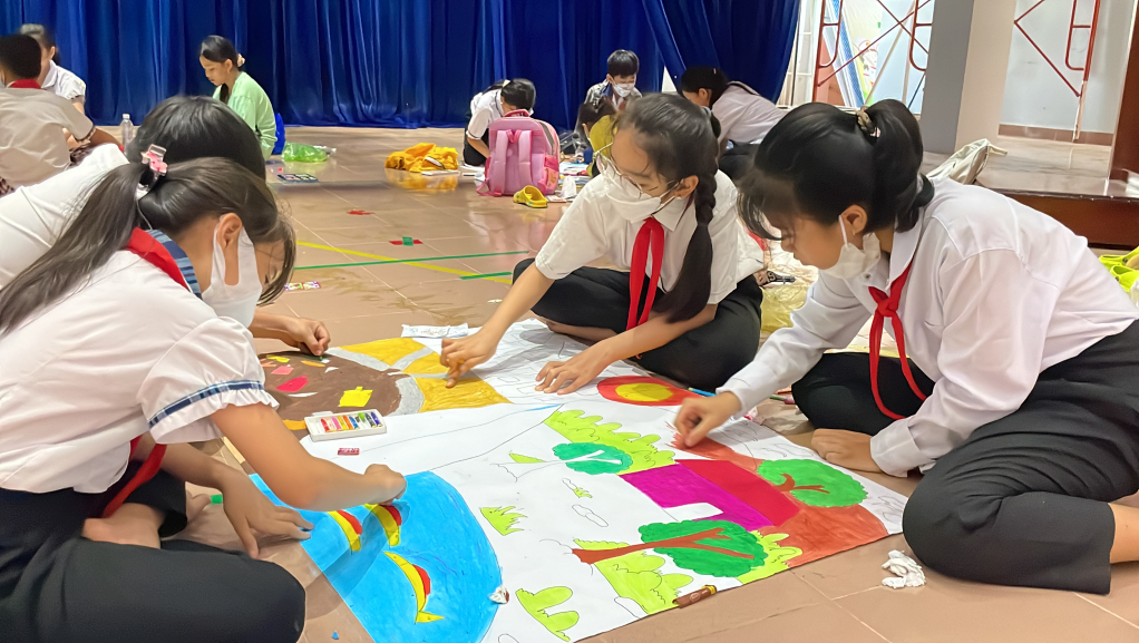 Tân Hưng: Hội thi vẽ tranh “Thiếu nhi bảo vệ môi trường” năm 2023