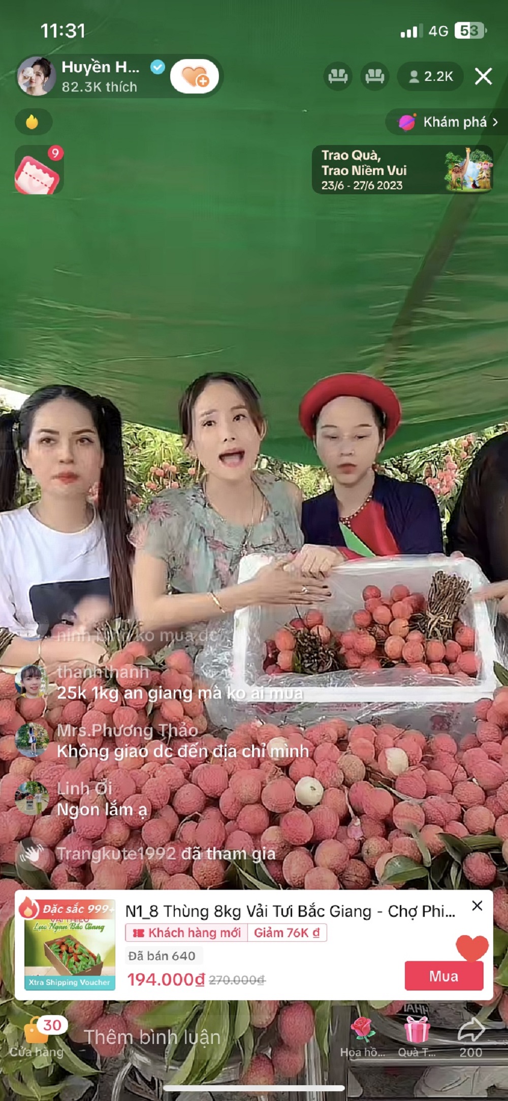 Bắc Giang, tiktok, hỗ trợ người dân, tiêu thụ vải thiều, nông sản, OCOP, năm 2023