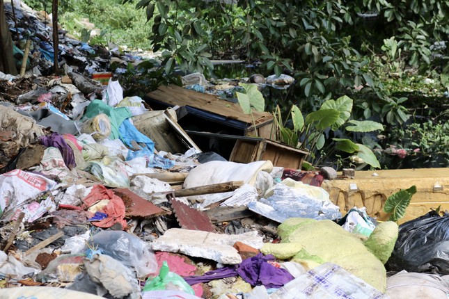 Đoạn sông ngập rác, bốc mùi hôi thối ở Hà Nội - Ảnh 7.