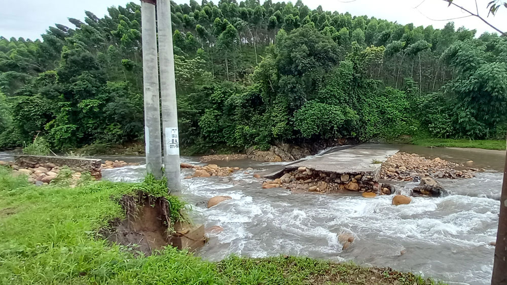 sạt lở; đường tỉnh 293; Sơn Động; Bắc Giang; mưa lũ
