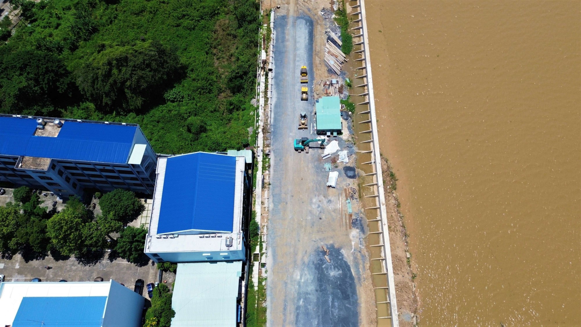 Toàn cảnh đường ven sông Đồng Nai hơn nghìn tỷ đang thi công