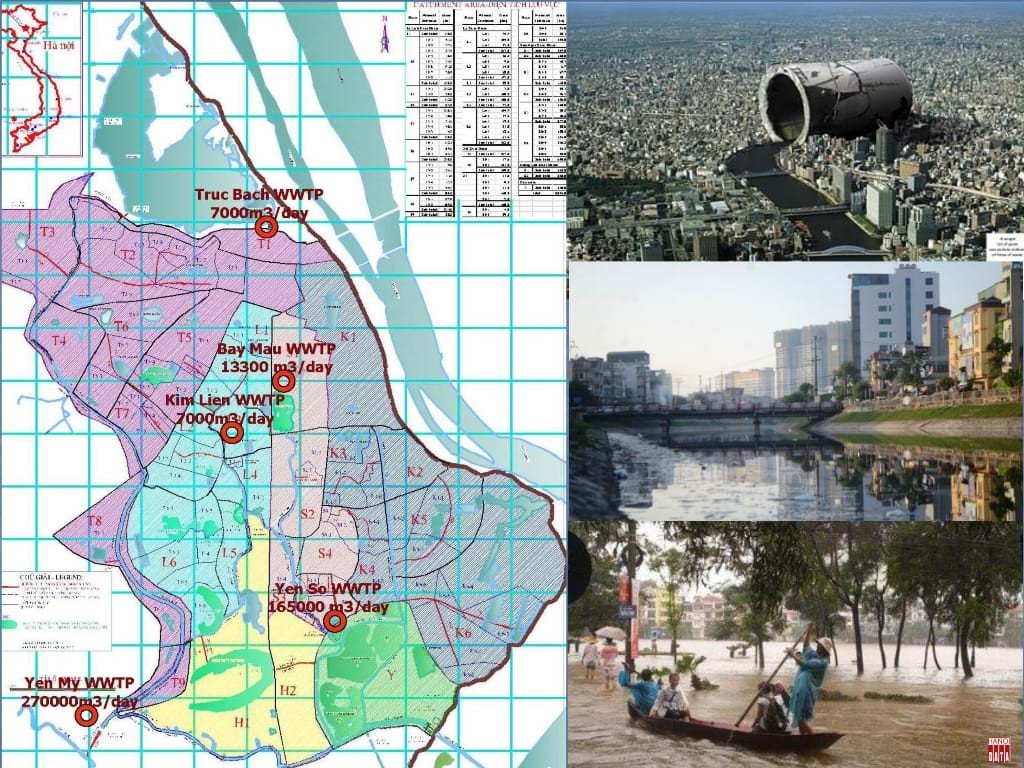 Nhìn lại sau 10 năm thực hiện chiến lược Phát triển KT-XH Hà Nội 2012-2022 Bài 3: Các dự án  thoát nước và xử lý nước thải Hà Nội trong hơn 20 năm qua và 10 năm tới - Tạp chí Kiến trúc Việt Nam