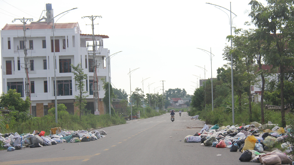 rác thải, vứt rác, thị trấn Nhã Nam, Bắc Giang, Tân Yên, lò đốt rác
