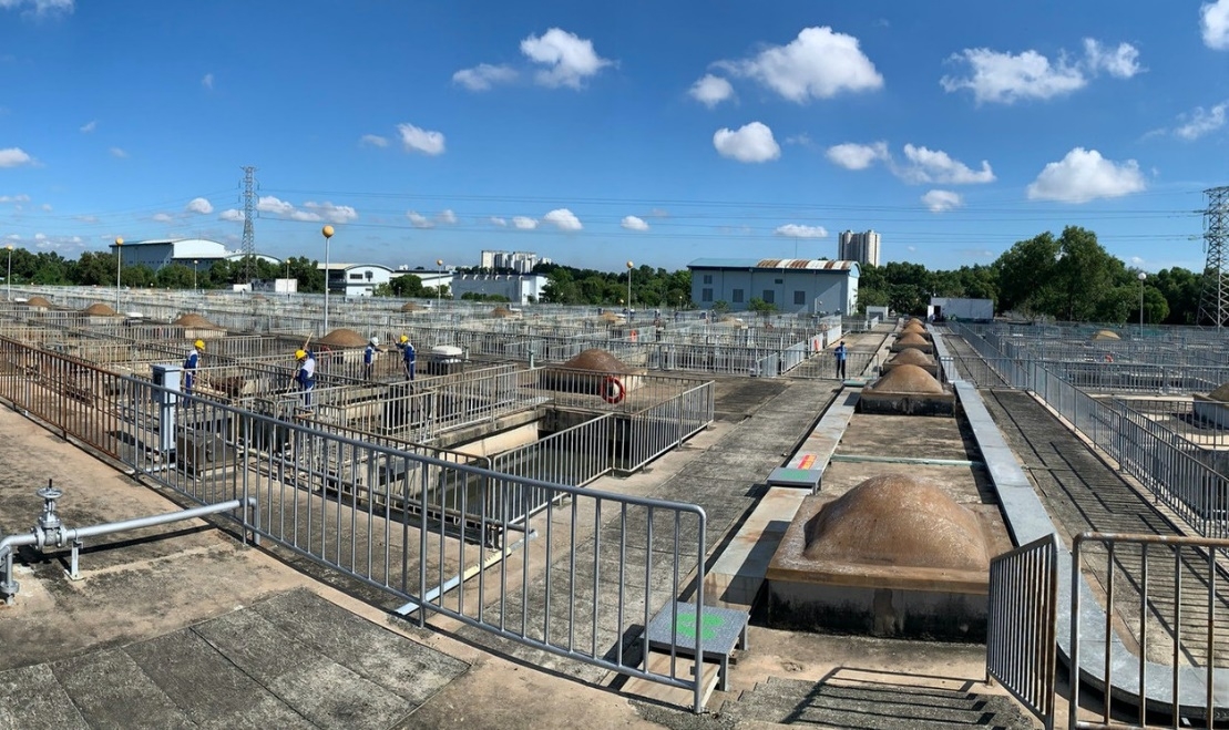 Chuẩn bị vận hành công trình mở rộng và nâng công suất nhà máy xử lý nước thải Bình Hưng giai đoạn 2
