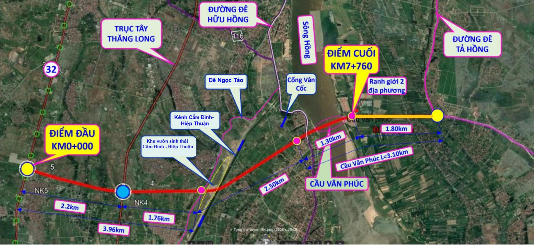 Hà Nội dự kiến làm Cầu Vân Phúc vượt sông Hồng từ quý II/2024