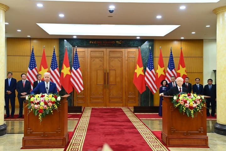 Hôm 10/9, sau hội đàm với Tổng thống Mỹ Joe Biden, Tổng Bí thư Nguyễn Phú Trọng đã có phát biểu với báo chí.