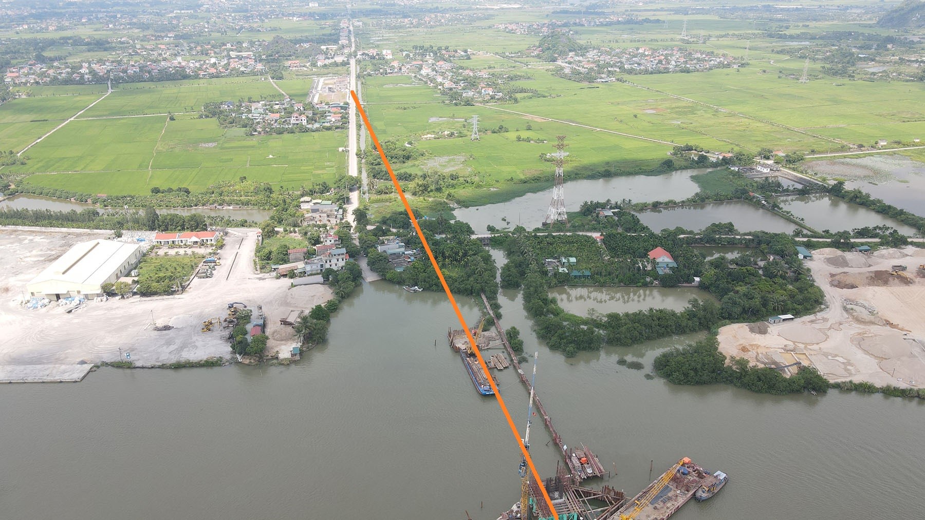 Hình ảnh cầu Lại Xuân nối Quảng Ninh - Hải Phòng sau hơn 8 tháng khởi công