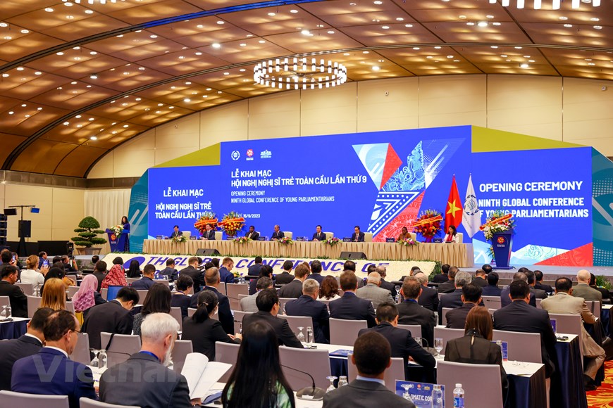 Hơn 420 đại biểu tham dự khai mạc Hội nghị Nghị sỹ trẻ toàn cầu | Chính trị | Vietnam+ (VietnamPlus)