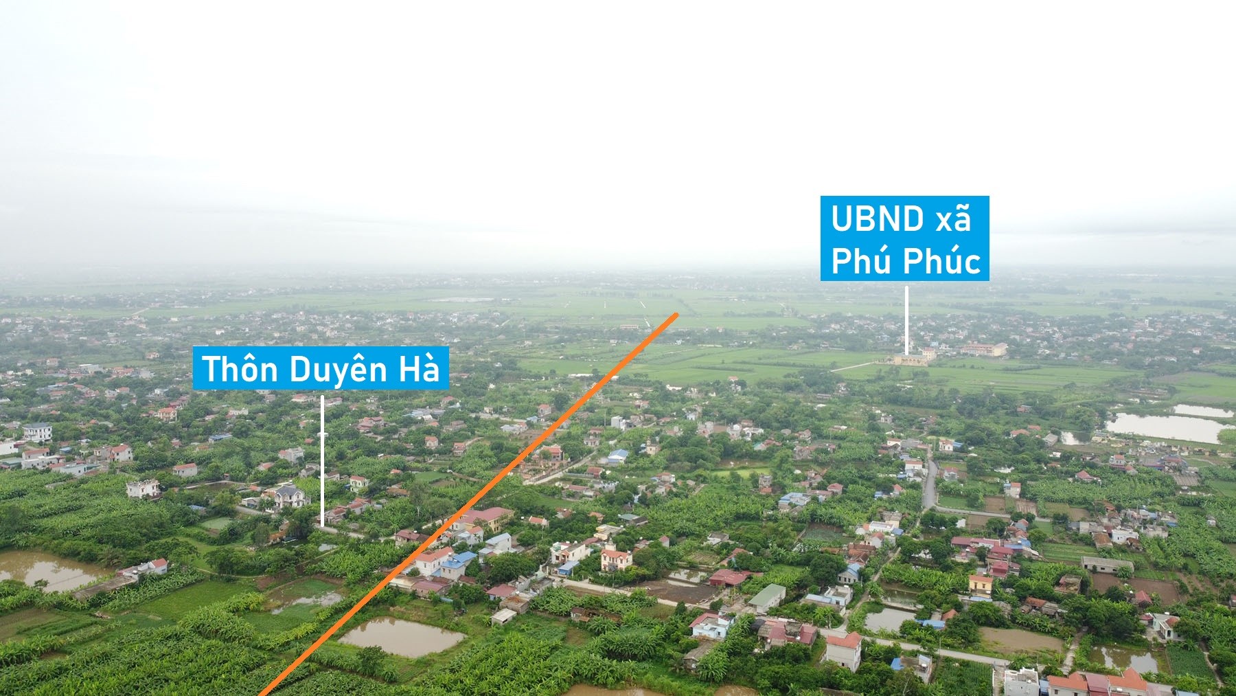 Toàn cảnh vị trí quy hoạch xây cầu vượt sông Hồng nối Lý Nhân, Hà Nam với Hưng Hà, Thái Bình