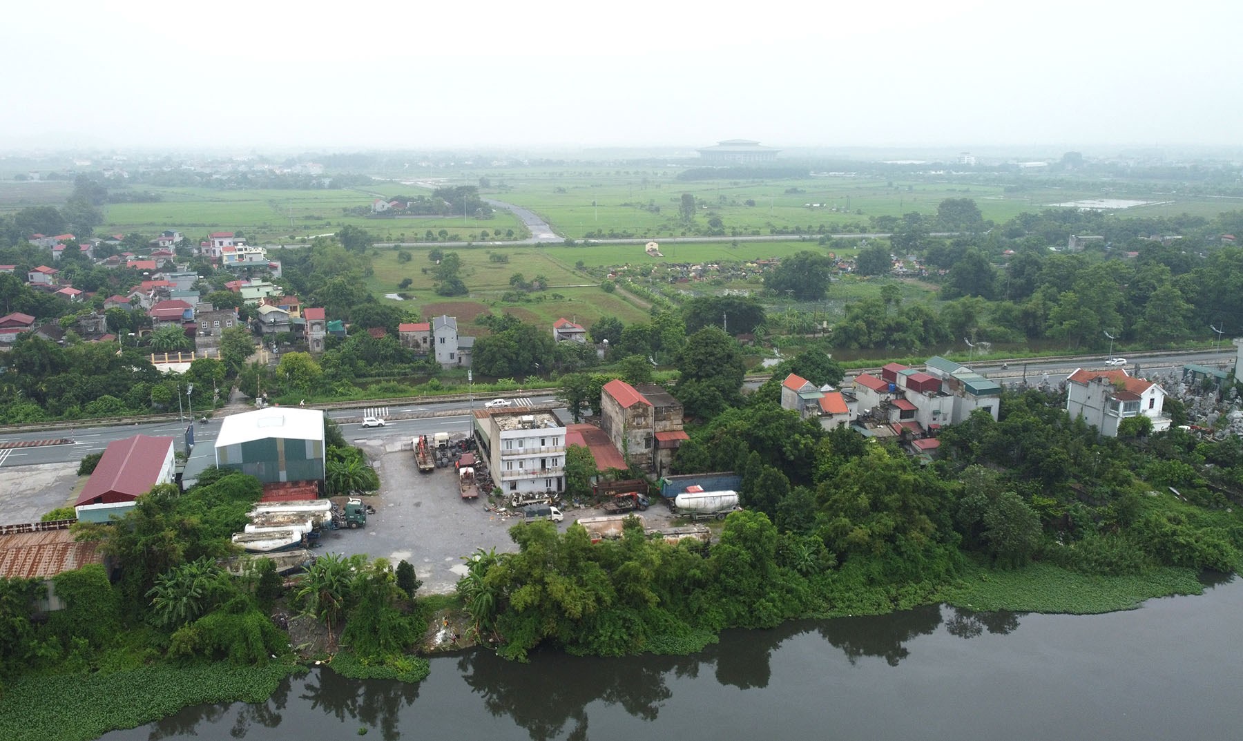 Hình ảnh vành đai 5 vùng Hà Nội đang xây dựng đoạn chợ Dầu - Ba Đa, Hà Nam