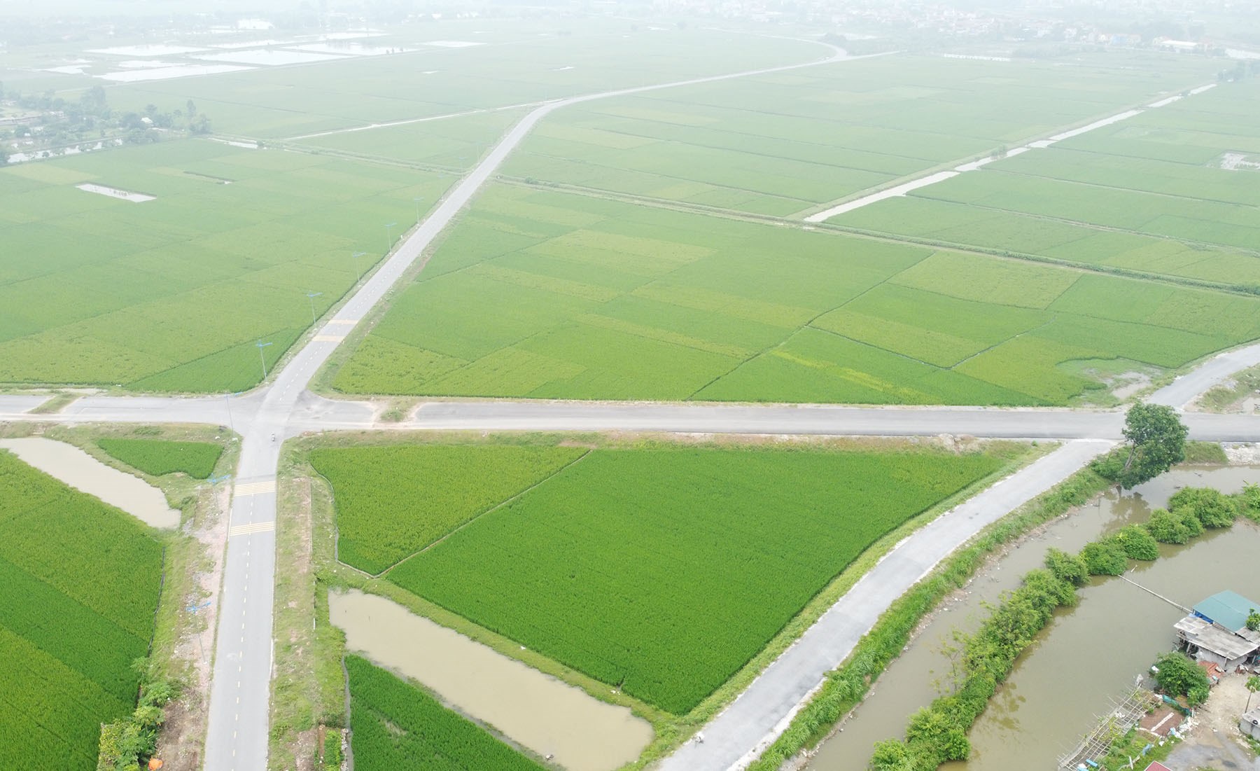 Hình ảnh vành đai 5 vùng Hà Nội đang xây dựng đoạn chợ Dầu - Ba Đa, Hà Nam