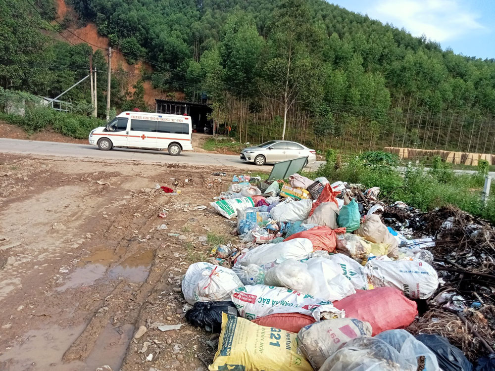 Rac thải, môi trường, ô nhiễm, xã Nghĩa Phương, Lục Nam, Bắc Giang, thôn Dùm