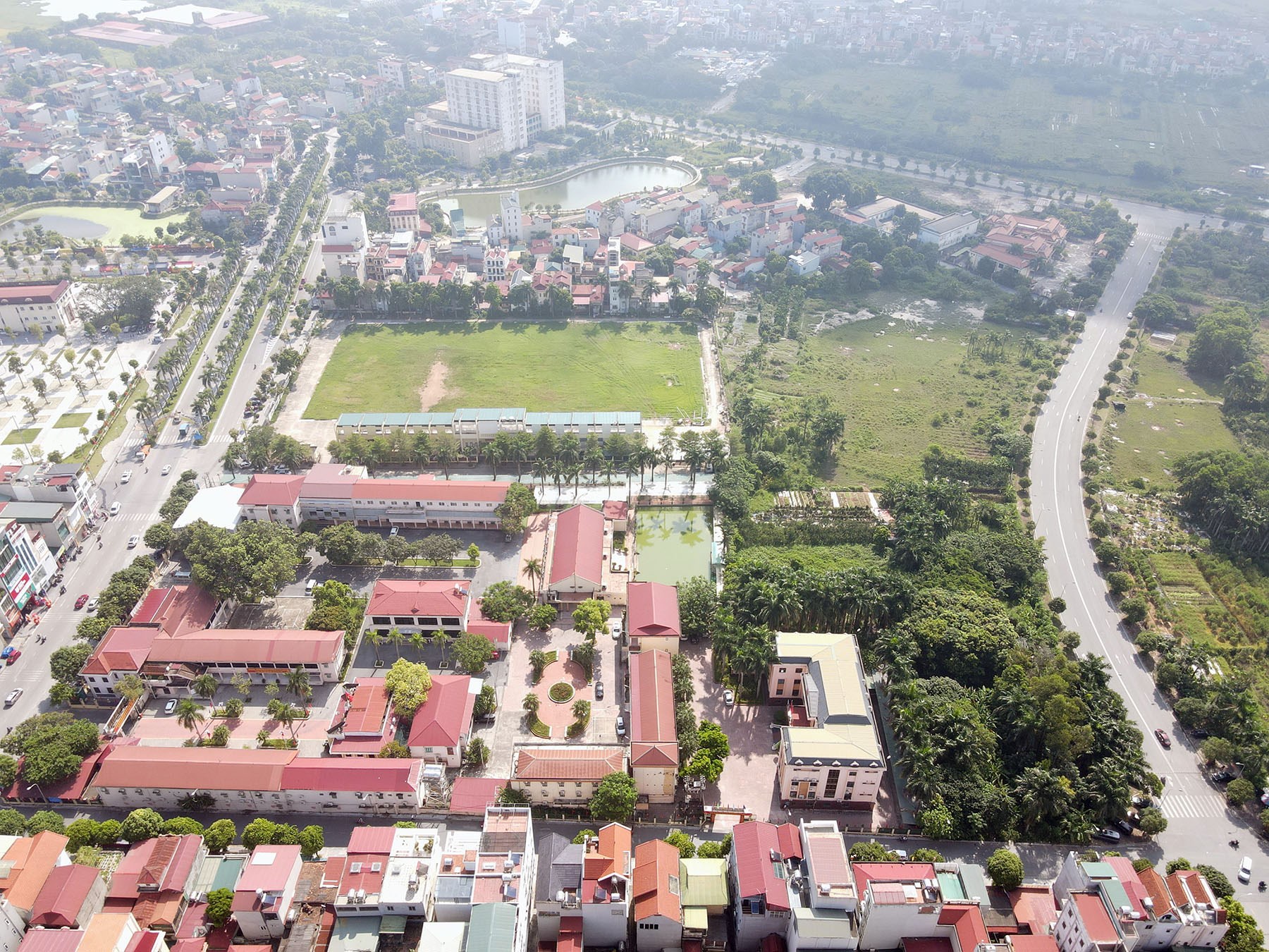 Cận cảnh khu đất quy hoạch xây trung tâm hành chính huyện Đông Anh, Hà Nội