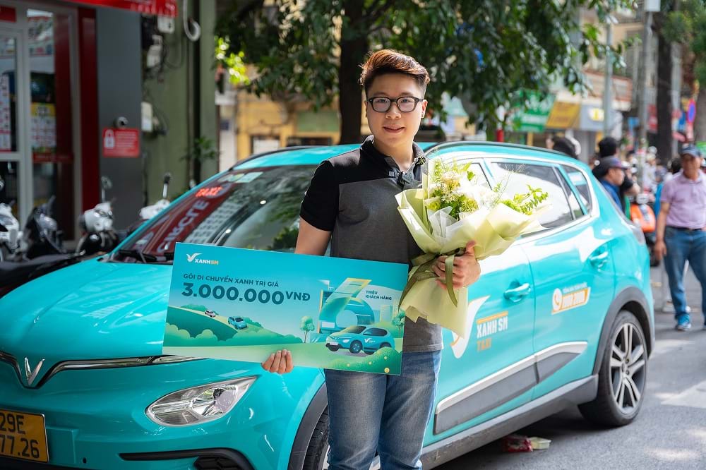 Taxi Xanh SM đón khách hàng thứ 6 triệu