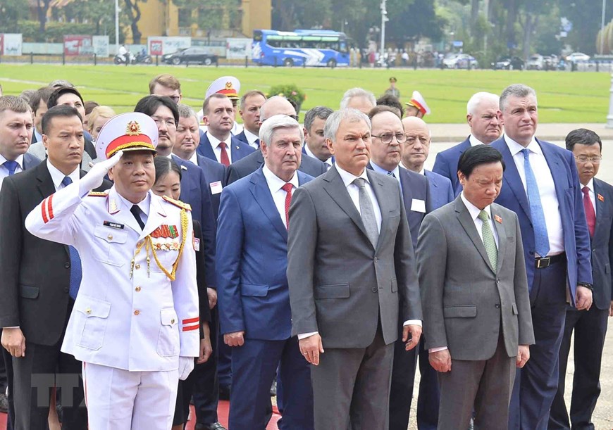 Chủ tịch nước Võ Văn Thưởng tiếp Chủ tịch Duma Quốc gia Nga Volodin | Chính trị | Vietnam+ (VietnamPlus)