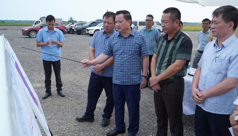 Thái Bình: Đốc thúc tiến độ triển khai đầu tư Khu công nghiệp Hải Long