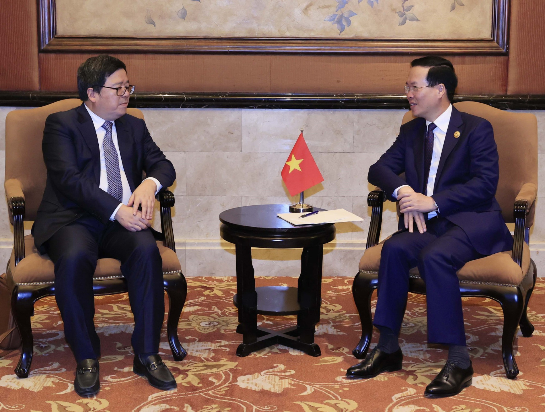 Chủ tịch nước Võ Văn Thưởng tiếp lãnh đạo các tập đoàn hàng đầu của Trung Quốc - Ảnh 2.