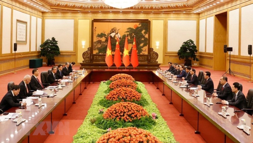 Chủ tịch nước Võ Văn Thưởng hội kiến Tổng Bí thư, Chủ tịch Trung Quốc | Chính trị | Vietnam+ (VietnamPlus)