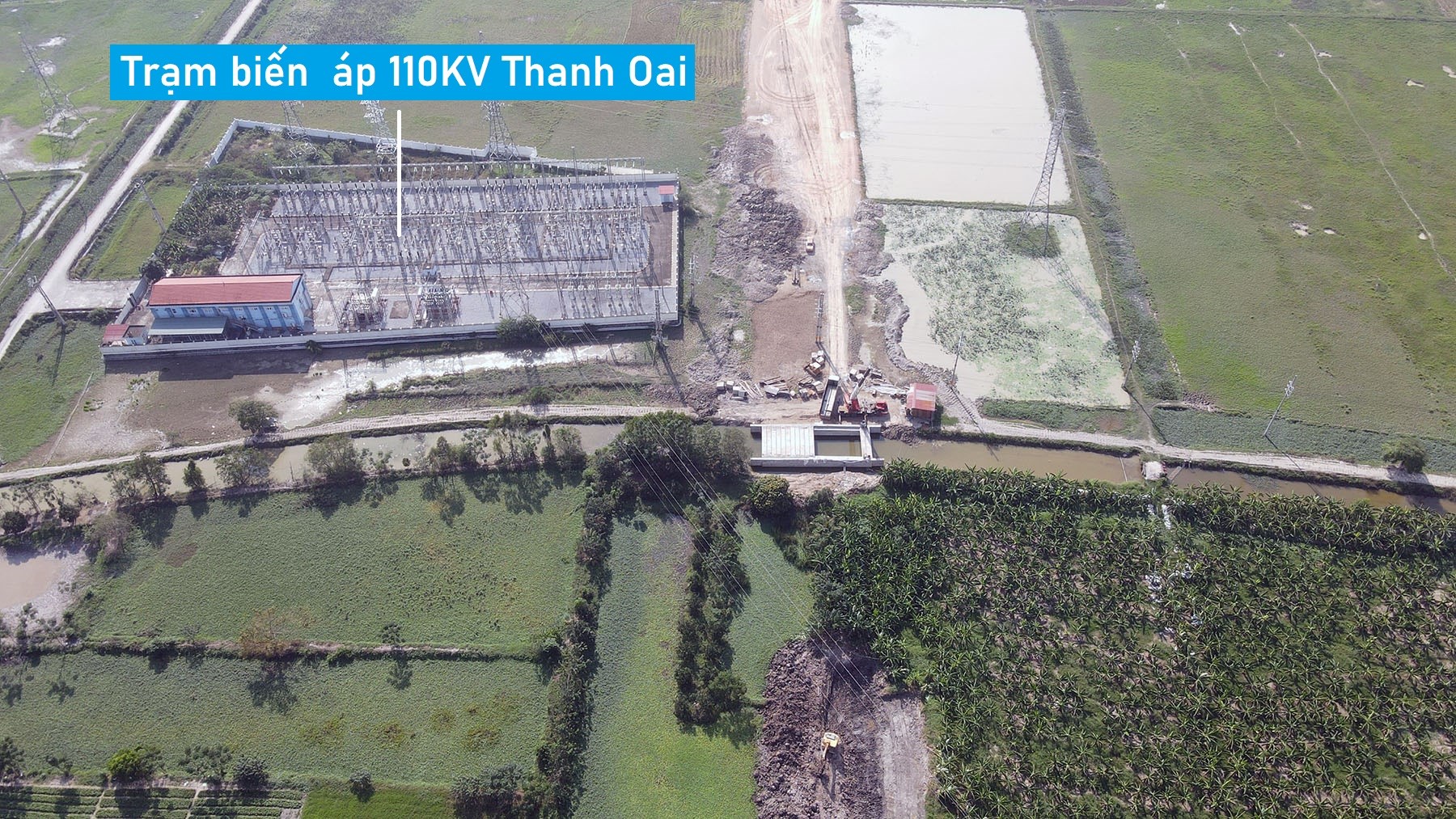 Hình ảnh trục phát triển kinh tế huyện Thanh Oai, Hà Nội đang xây dựng