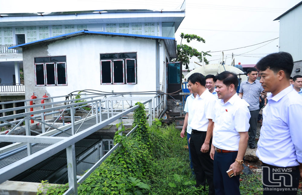 Tháng 9-2023, Đoàn giám sát của HĐND tỉnh khảo sát công tác bảo vệ môi trường tại Công ty CP Tư vấn và Chuyển giao công nghệ quốc tế, tại phường Thuận Thành (TP. Phổ Yên).