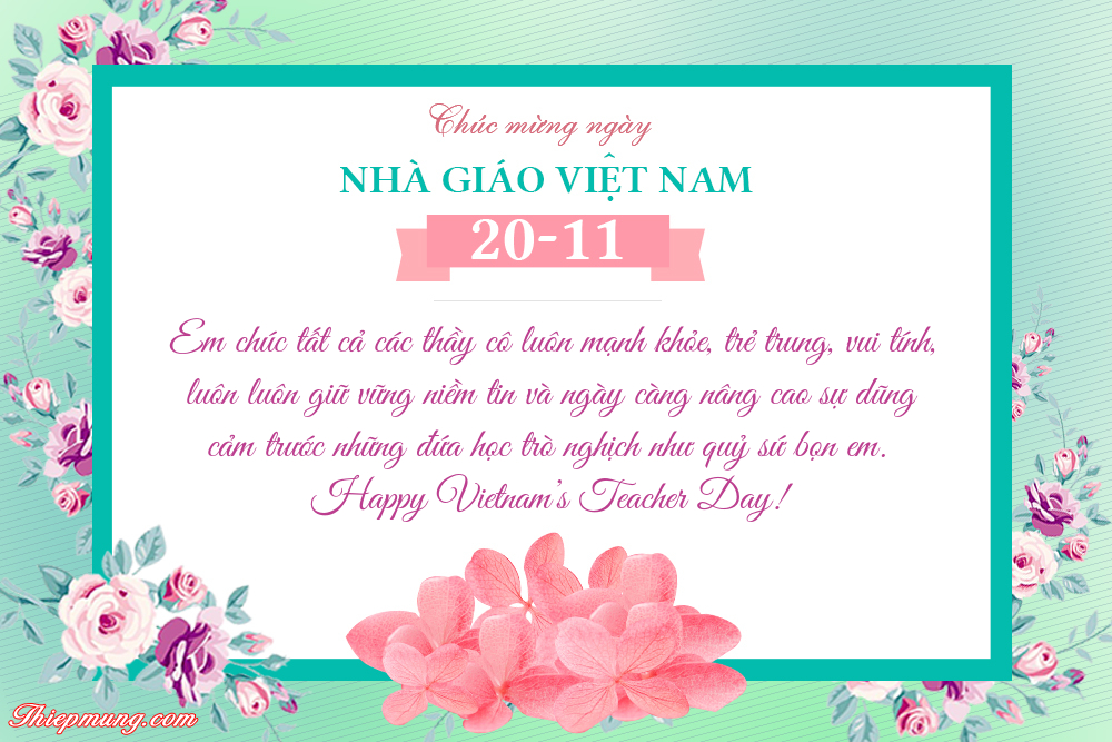 Những mẫu thiệp chúc mừng ngày Nhà giáo Việt Nam 20/11 online đẹp nhất 2023- Ảnh 12.