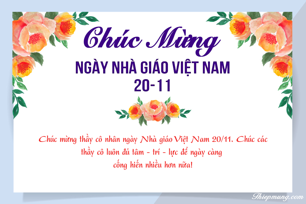 Những mẫu thiệp chúc mừng ngày Nhà giáo Việt Nam 20/11 online đẹp nhất 2023- Ảnh 20.