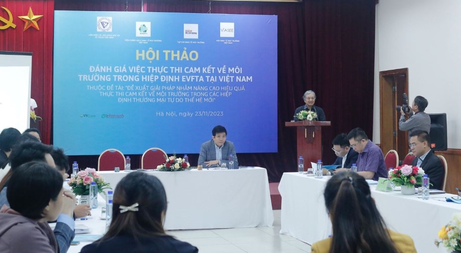 Hội thảo ''Đánh giá việc thực thi cam kết về môi trường trong Hiệp định EVFTA tại Việt Nam''