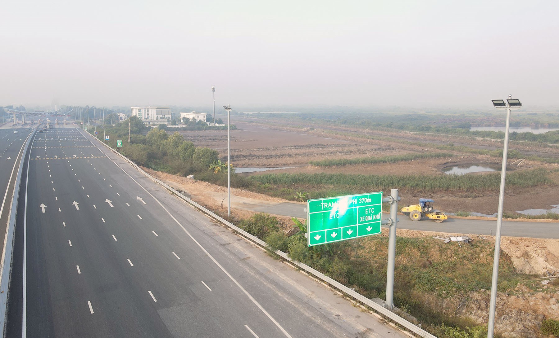 Hình ảnh nút giao Đầm Nhà Mạc lớn nhất tỉnh Quảng Ninh đang xây dựng
