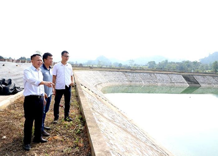Hồ chứa nước 65.000 m3 tại xã Phong Quang (Vị Xuyên) đã hoàn thành giai đoạn 1.