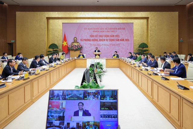 Thủ tướng chủ trì phiên họp thứ 7 của Ủy ban Quốc gia về chuyển đổi số- Ảnh 3.