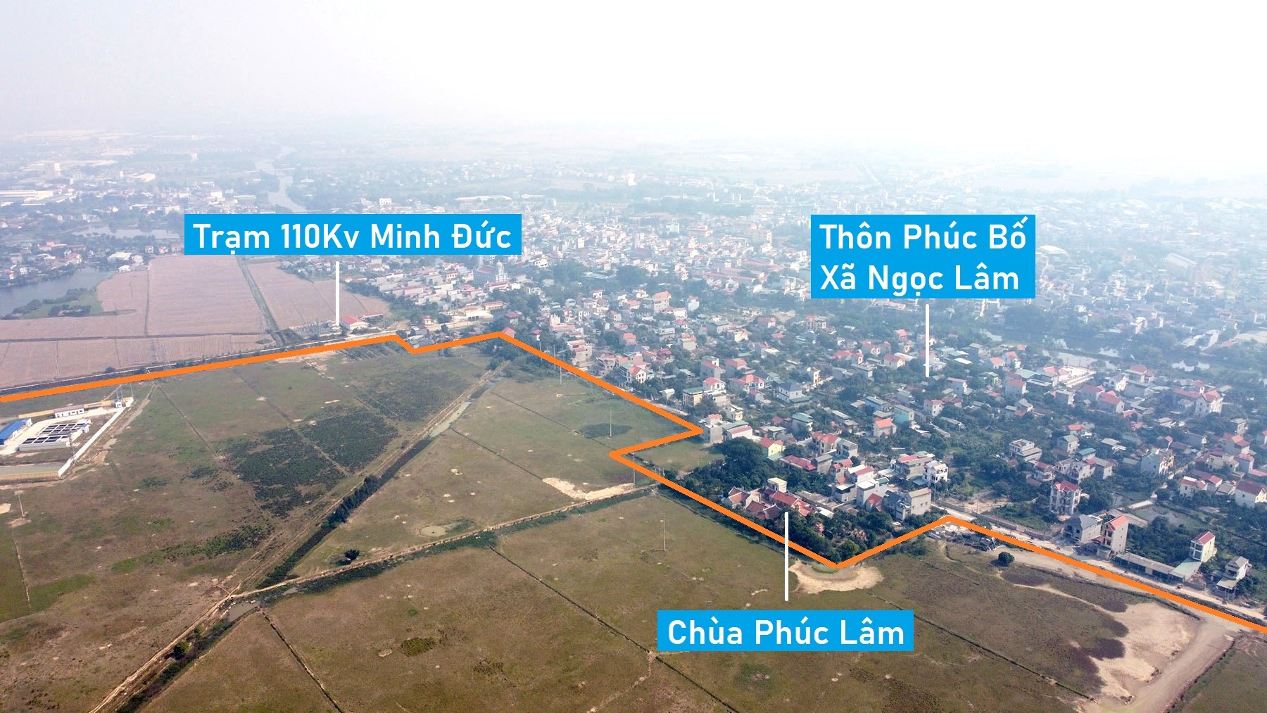 Toàn cảnh KCN Minh Đức gần 200 ha đang xây dựng ở Hưng Yên