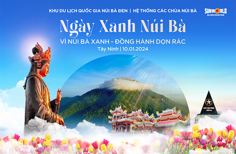 Khởi động chiến dịch Ngày Xanh Núi Bà: Phật tử chung tay làm sạch Núi Bà Đen -0