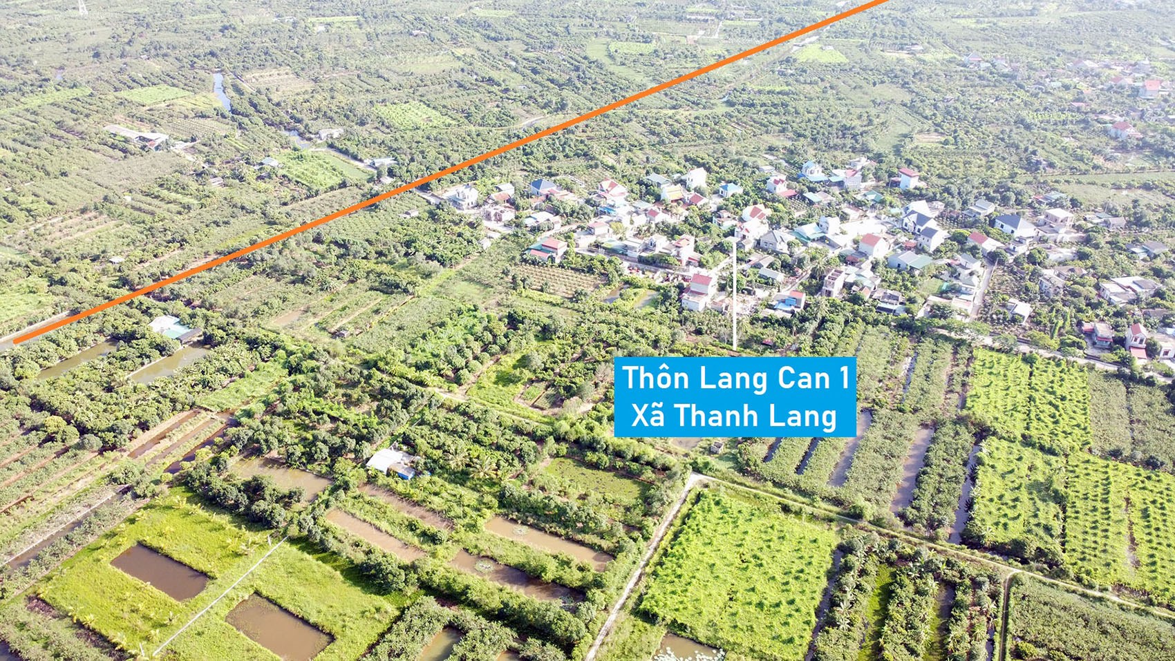 Toàn cảnh vị trí dự kiến quy hoạch cầu vượt sông Rạng nối Kim Thành - Thanh Hà, Hải Dương